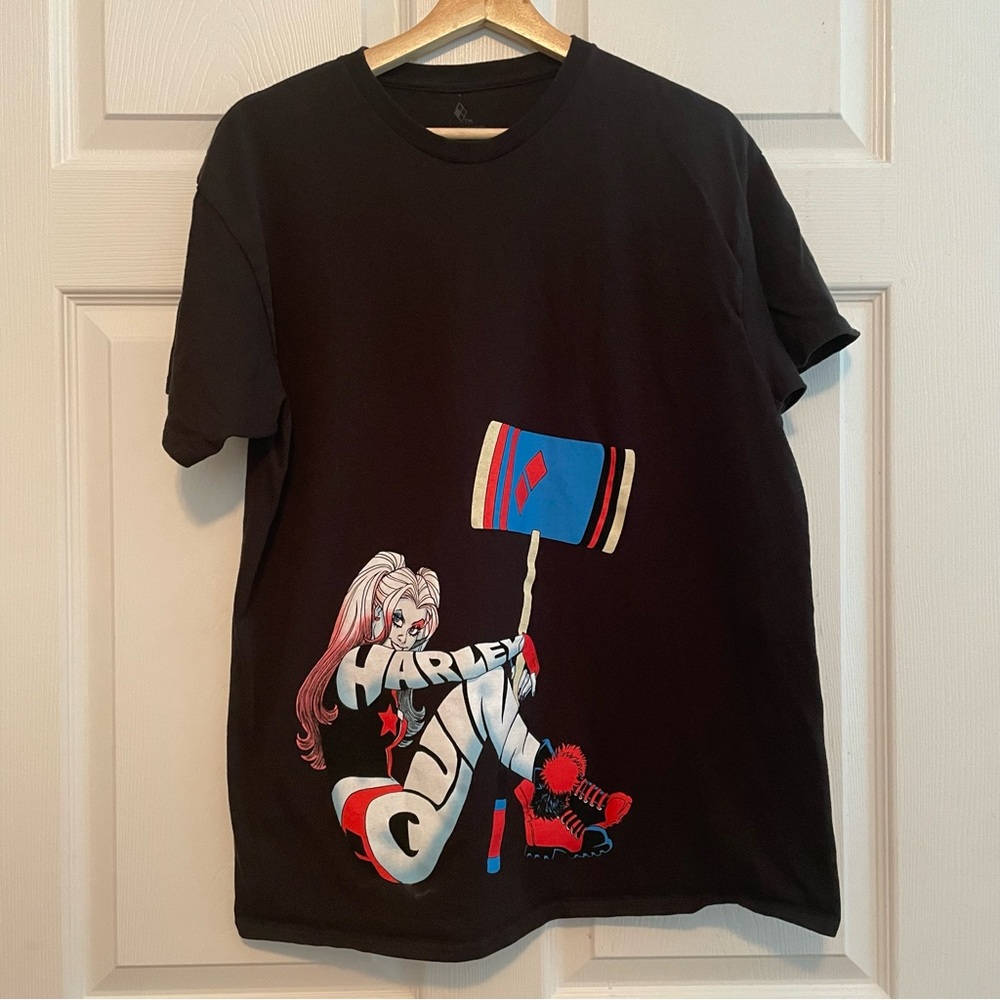 Harley Quinn T-Shirt DC Comics, Suicide Squad Joker Black, Size Large